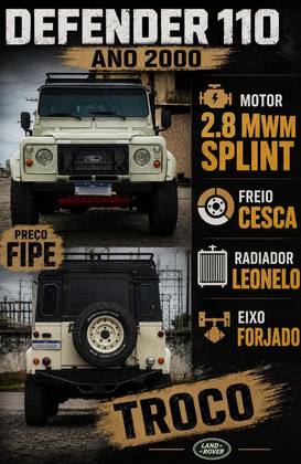 LAND ROVER DEFENDER 2.5 CSW 110 4X4 TURBO DIESEL 4P MANUAL